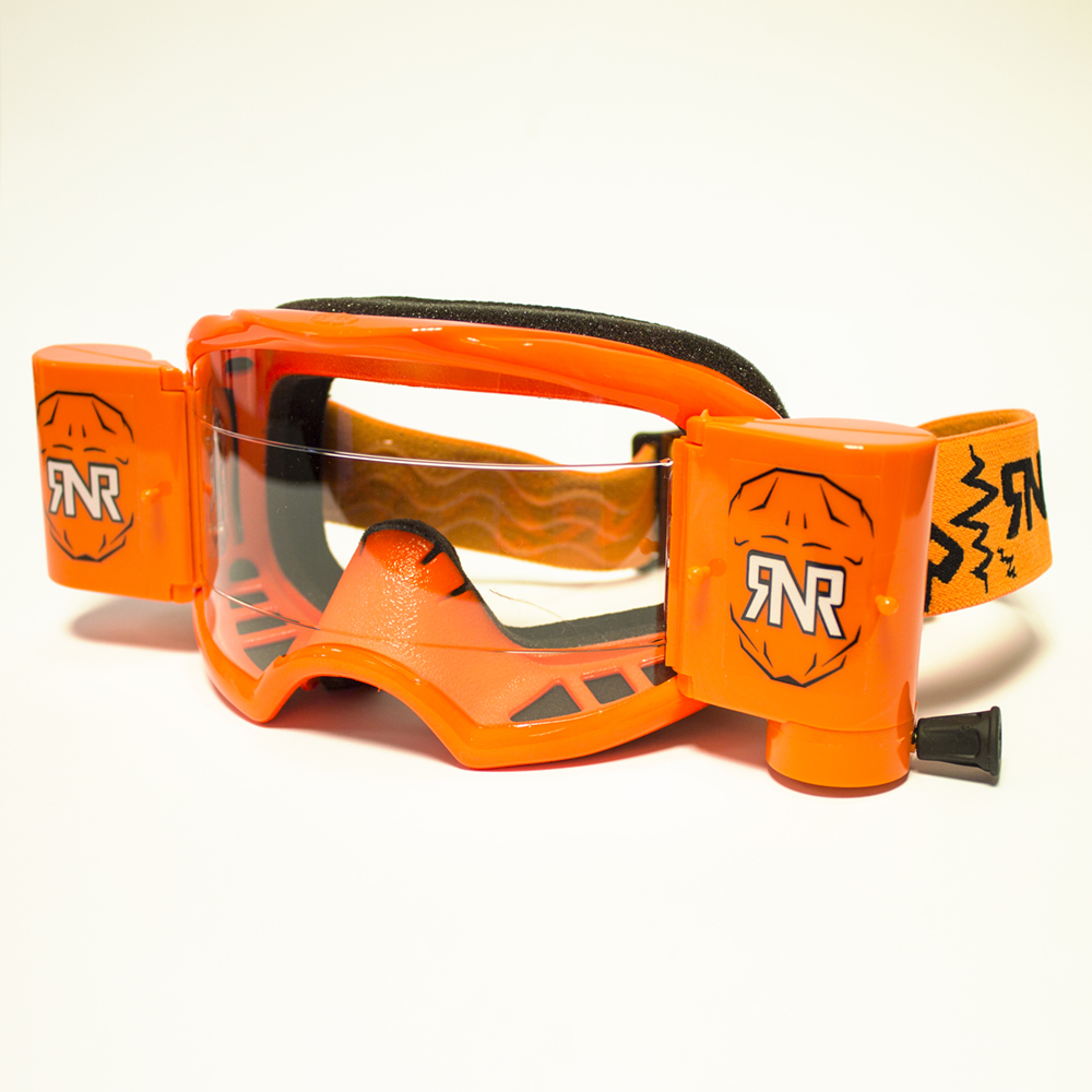 RNR COLOSSUS WVS GOGGLE WITH 48MM FILMS NEON ORANGE